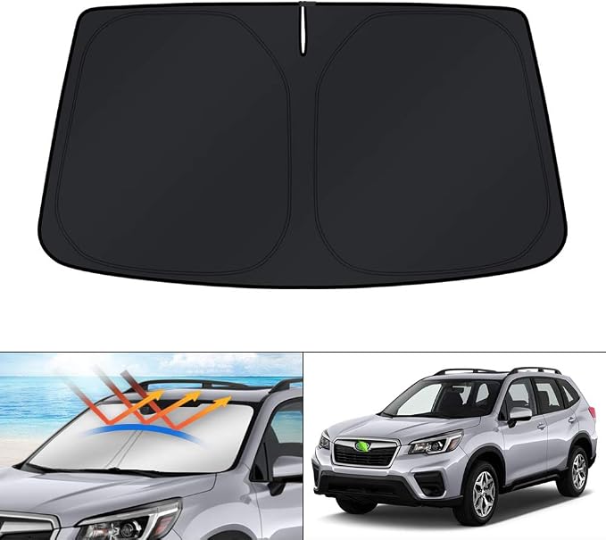 KUST Windshield Sun Shade for 2014 2015 2016 2017 2018 Subaru Forester Accessories Sunshade Foldable Sun Protector Blocks UV Rays