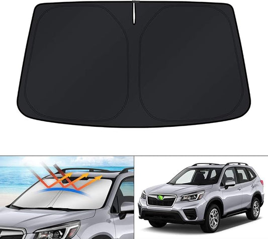 KUST Windshield Sun Shade for 2014 2015 2016 2017 2018 Subaru Forester Accessories Sunshade Foldable Sun Protector Blocks UV Rays