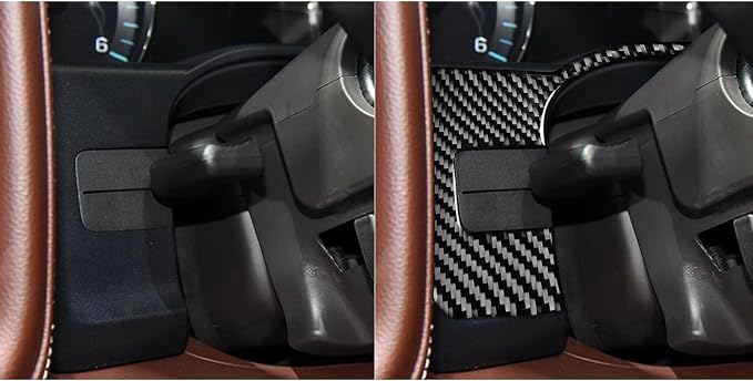 Real Premium Carbon Fiber Fit for Chevy Silverado/GMC Sierra 1500 2014-2018 for 2500/3500HD 2015-2019 Car Speedometer Bottoms Trim Dash Decals Sticker Decor Auto Interior Accessories Cover Black
