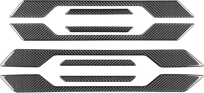 NVCNX Real Premium Carbon Fiber for Toyota Tundra 2022-2026 2023 2024 2025 Door Sill Scuff Plate Door Entry Guard Protector Cover Interior Trim Accessories Overlay Sticker 8PCs not for Extended Cab