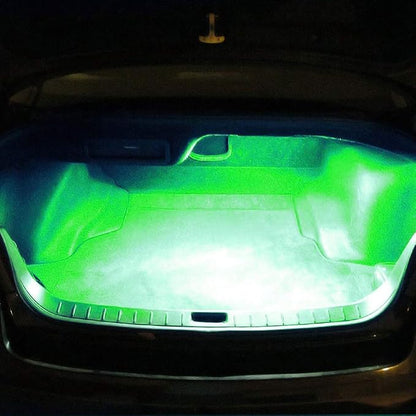 iJDMTOY 18-SMD-5050 LED Strip Light Compatible with Car Trunk Cargo Area or Interior Illumination, Emerald Green