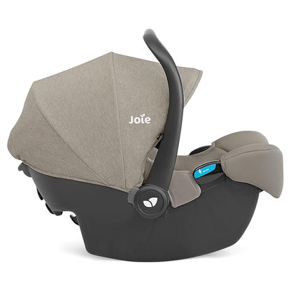 Joie Baby, Rue Lightweight Infant Car Seat & Anti-Rebound Base, Side-Impact Protection, 5-Point Harness, and UPF 50+ Canopy for Newborns and Infants (Dove)