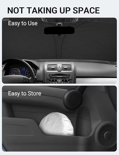 Proadsy 2026 Upgrade Front Windshield Sun Shade Foldable Sunshade Protector Custom Fit 2007–2011 CR-V Accessories