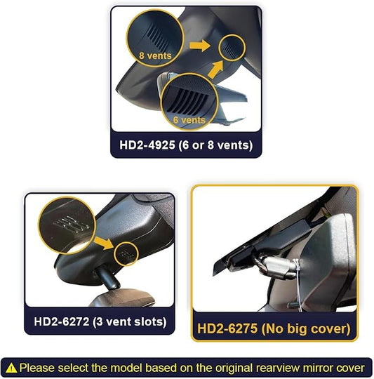 Fitcamx 4K Dash Cam Suitable for Chevy Silverado 2022-2025 (HD2-6275) 1500 2500HD 3500HD & EV 2024-2025, OEM Style, UHD 2160P Video, WiFi & APP, Loop Recording, G-Sensor, Plug & Play, 64GB Card