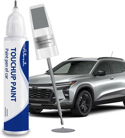 Sterling Gray Metallic(GXD/WA130H) Touch Up Paint for Chevrolet-Exact Match–Chips and Nicks Car Paint Scratch Repair Kit Automotive Paint Pen for Silverado/Equinox EV/Tahoe/Colorado/Blazer/Express