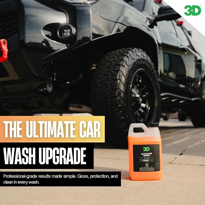 3D Ultimate Wash 16 0z – pH Neutral Car Wash Soap with Ultra Foam – Scratch-Free, High-Foaming Car Soap for Paint Protection – Safe for All Finishes