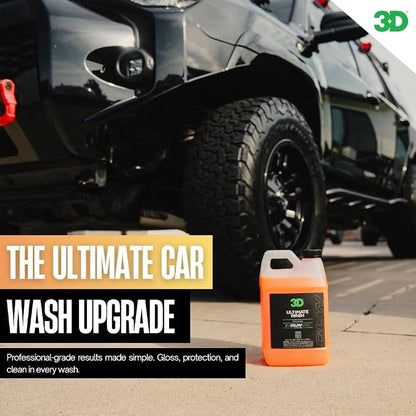 3D Ultimate Wash 16 0z – pH Neutral Car Wash Soap with Ultra Foam – Scratch-Free, High-Foaming Car Soap for Paint Protection – Safe for All Finishes