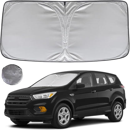 KAYZT Windshield Sun Shade for 2013-2019 Ford Escape SUV Foldable Sunshade Front Window Custom Fit Car Accessories
