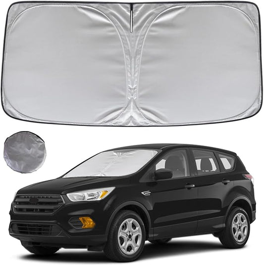 KAYZT Windshield Sun Shade for 2013-2019 Ford Escape SUV Foldable Sunshade Front Window Custom Fit Car Accessories