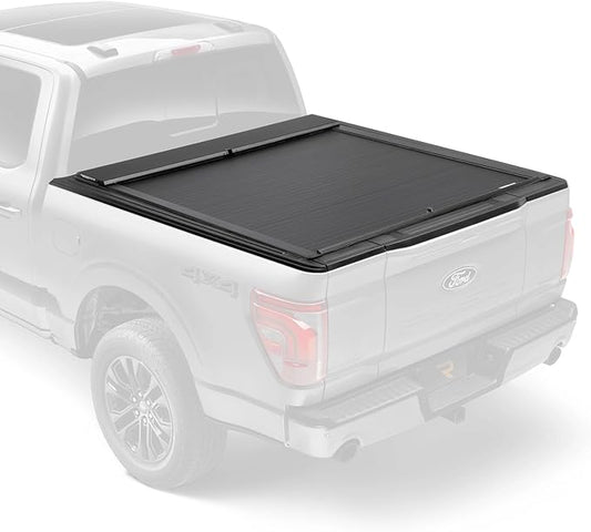 RealTruck Roll-N-Lock M-Series Retractable Truck Bed Tonneau Cover | LG225M | Fits 2019 - 2025 Chevy/GMC Silverado/Sierra, works w/ MultiPro/Flex tailgate 8' Bed (96.3")