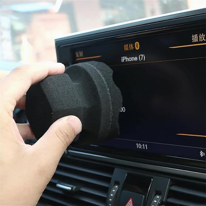 Pro Tire Hex Grip Applicator - Tire Shine Car Detailing Foam Sponge Tool | Car Cleaning Supplies After Car Wash Tire Cleaner | for Vinyl Rubber & Trim Accessories | Wheel Cleaner Rim