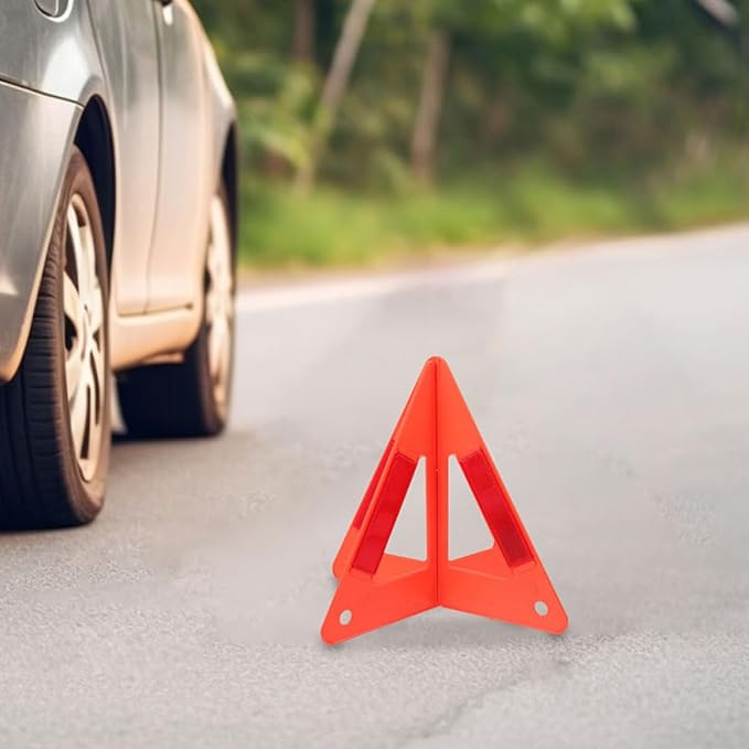 5pcs Emergency Car Safety Triangle Warning Rack Reflective Sign Versatile Safety for Roadside Use