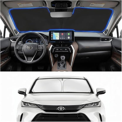 Windshield Sun Shade Sunshade for Toyota Venza 2021-2026 | Custom Fit Windshield Cover, Blocks UV Rays, Double-Layer Heat Shield, Durable Frame, Easy Fold & Storage