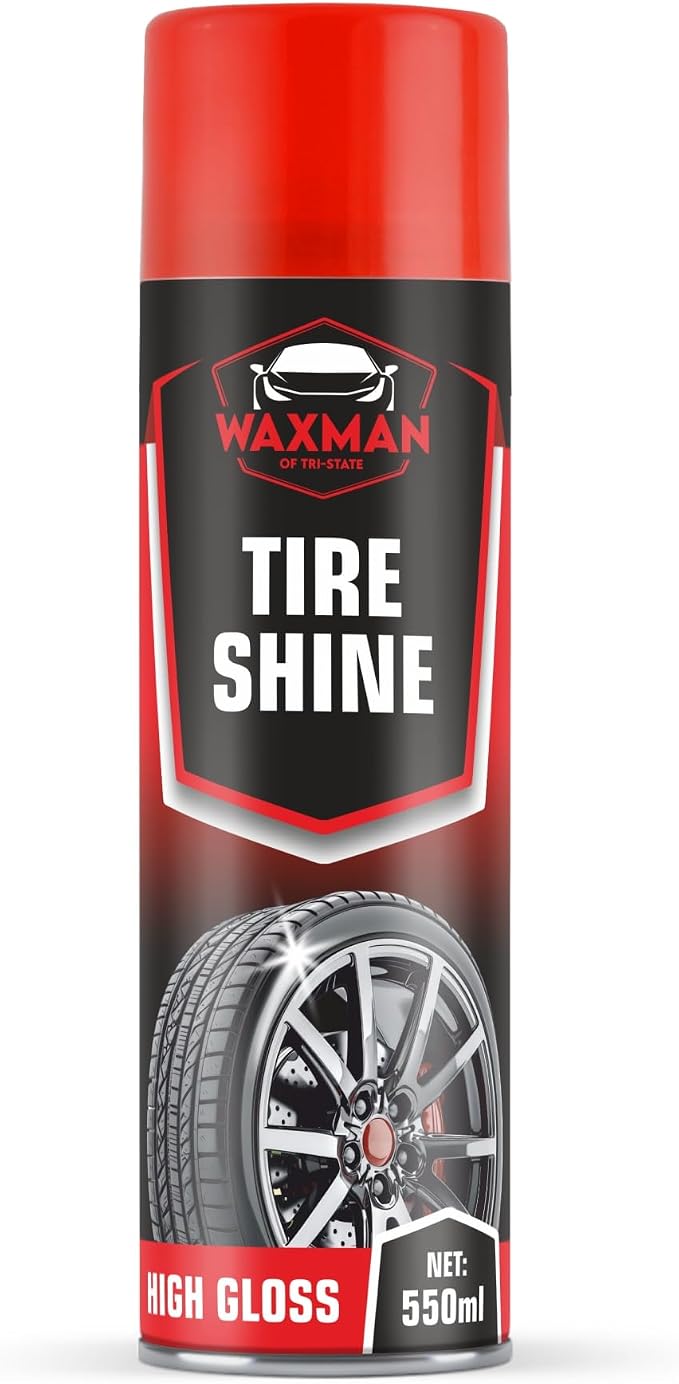 Tire Shine Spray – 18.6 fl oz, High-Gloss Hydrophobic Tire Dressing, Safe for All Vehicles