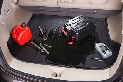 MAXLINER Custom Fit Floor Mats 3 Rows and Cargo Liner Behind 3rd Row Set Compatible with 2017-2025 Audi Q7 / SQ7