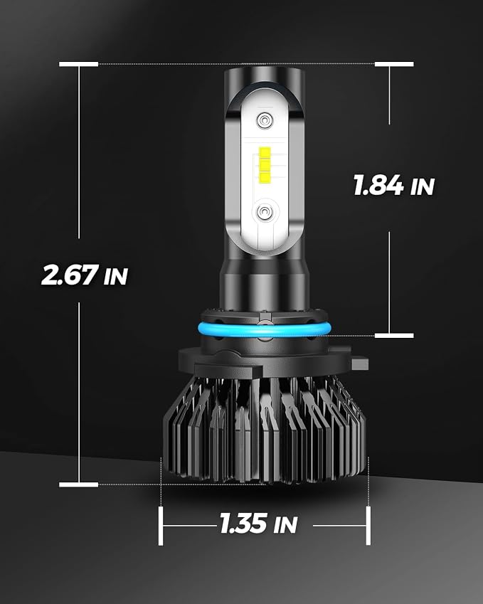 Marsauto 9005 Fog Bulbs HB3 HB3U 9005XS Fog Bulb 12 CSP Chips, Pack of 2