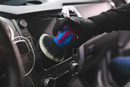 Detail Factory - Curveball XL Synthetic Brush - Ultra Soft Bristles, Comes with Storage Rack, Covers Large Area Inside or Outside Vehicles - Octane Underglow