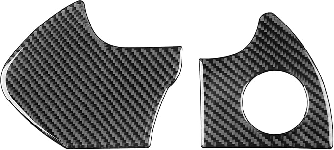 NVCNX Real Premium Carbon Fiber for Toyota Tundra 2022-2026 / Sequoia 2023-2026 2024 2025 Car Dash Push Engine Start Button Panel Cover Interior Trim Accessories Thick Overlay Sticker Decal 2PCs
