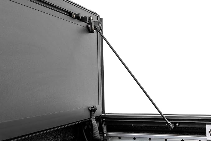 Rough Country Hard Tri-Fold Truck Bed Tonneau Cover for Ford Maverick (2022-2025) - Aluminum Flip-Up Folding Bed Cover, Fits 4'6 (54.4") Bed