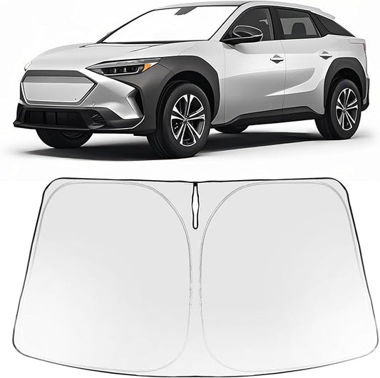 Proadsy 2026 Upgrade Windshield Sun Shade Custom Fit Solterra 2023-2026 Foldable Front Sunshade Protector Sun Visor Blocks UV Rays Keep Car Cooler Accessories