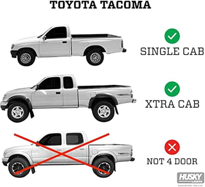 Husky Liners Classic Style Floor Mats | Fits 1995-2004 Toyota Tacoma Access & Standard CAB ONLY | Front Row, 2-pc Grey - 35112