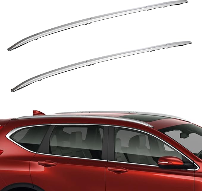 2Pcs Roof Racks Silver 165LBS Side Rails Compatible for Honda CR-V 2017-2022 Luggage Cargo Carrier, Aluminum Cargo Carrier Rooftop Bag Luggage Racks Cross bar