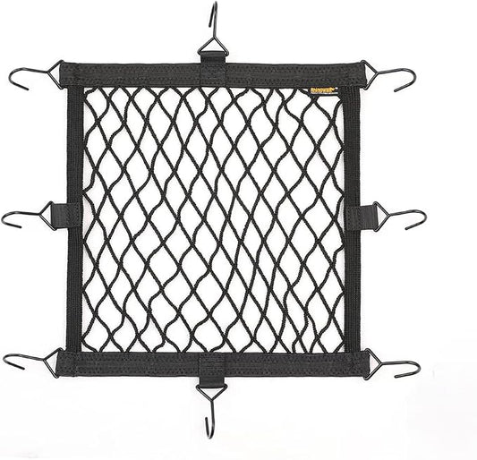 Rhinowalk Motorcycle Luggage Net Cargo Net Helmet Luggage Net with Adjustable Metal Hooks for Motorcycles and Bicycles