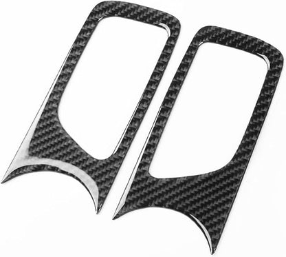 NVCNX Real Premium Carbon Fiber for Toyota 2nd Gen Tacoma Accessories 2005-2015 2006 2007 2008 2009 2010 2011 2012 2013 2014 Car Door Inner Handle Cover Interior Trim Sticker Decal 2PCs - for 2-Door