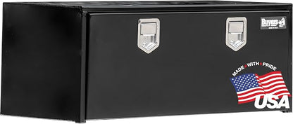 Buyers Products 1702110 Steel Underbody Truck Tool Box 18 x 18 x 48 Inch, Black Powder-Coated 14 Ga Steel, Locking Stainless Paddle Latch, Drop Door, Weather-Resistant, Made in USA