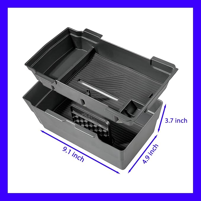 2PCS 2026 Honda CR-V CRV Hybrid Accessories Double Center Console Organizer Tray for 2026 2025-2023Honda CR-V (Hybrid) Console Organizer 2025 CRV Console Armrest Tray 2026 CR-V Storage Box