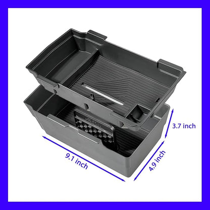 2PCS 2026 Honda CR-V CRV Hybrid Accessories Double Center Console Organizer Tray for 2026 2025-2023Honda CR-V (Hybrid) Console Organizer 2025 CRV Console Armrest Tray 2026 CR-V Storage Box