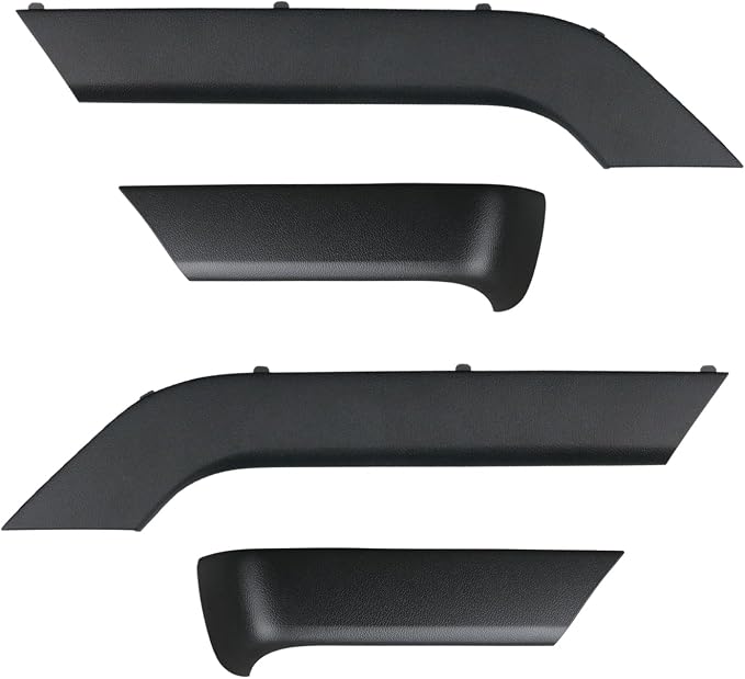 4PCS Door Armrest Cover Trim Kit Front&Rear Left Right Side Door Panel Arm Rest Bezel Black Compatible with 2014-2020 Chevy Silverado GMC Sierra