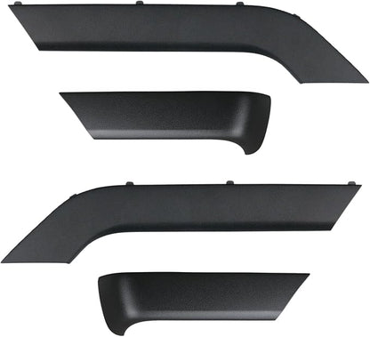 4PCS Door Armrest Cover Trim Kit Front&Rear Left Right Side Door Panel Arm Rest Bezel Black Compatible with 2014-2020 Chevy Silverado GMC Sierra