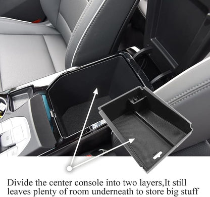 Center Console Armrest Storage Box Compatible with Hyundai Tucson 2016-2021 ABS Tray Insert Organizer Glove Pallet Phone Holder
