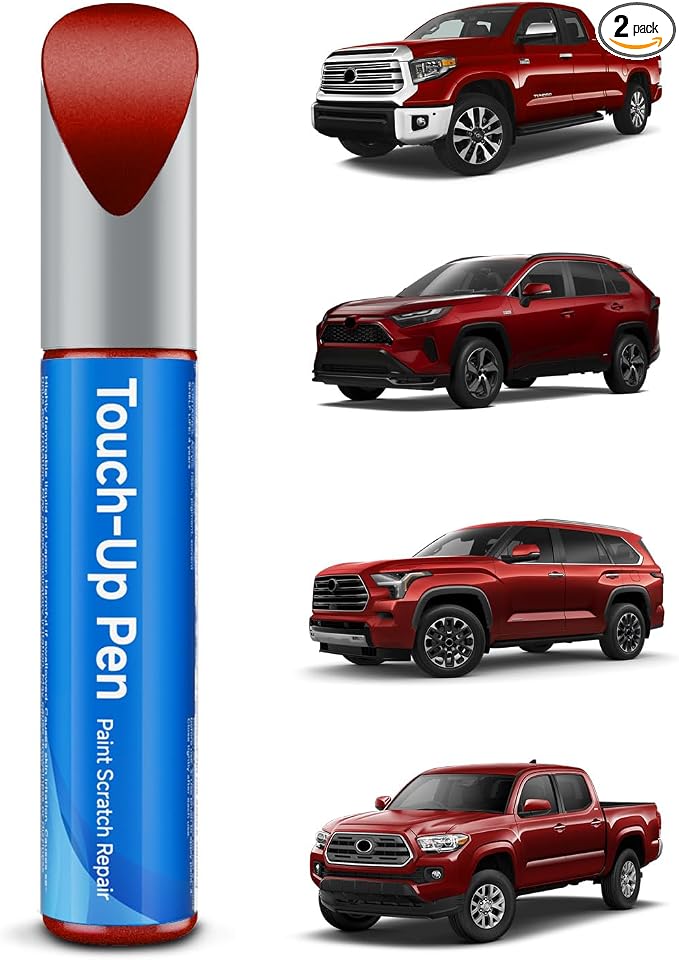 Touch Up Paint Compatible with Toyota Exact Match Touch Up Paint Car Scratch Repair (Radiant Red（3L5）)