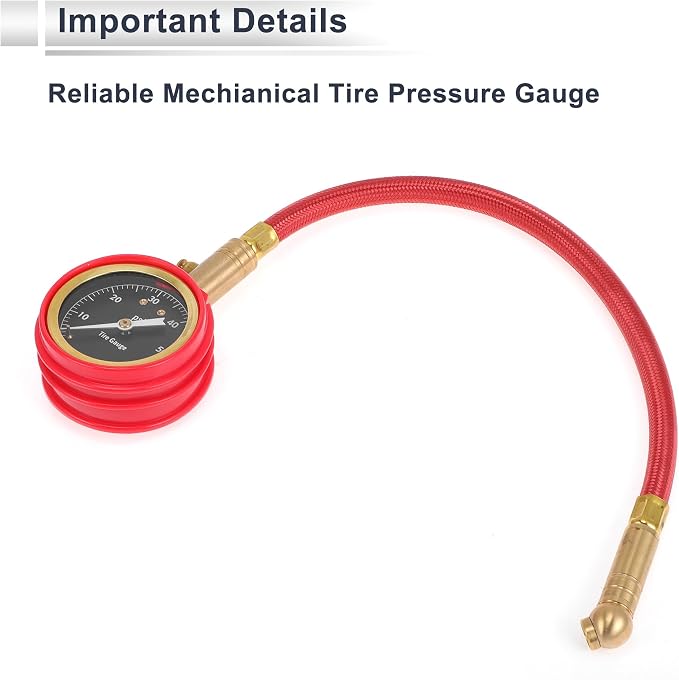1 Pcs Universal Tire Pressure Gauge 0-60PSI 2.36 Inch Digital Pressure Gauge Tyre Air PSI Meter for Motorcycle SUV Truck