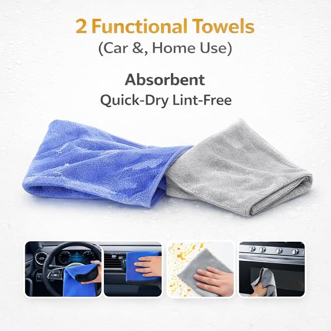 15-Piece Car Interior & Glass Cleaning Kit - 3 Graded Boar Brushes, 3-in-1 AC Vent Shutter Brush, 160g Gel, 180° Swivel Retractable Glass Brush | Auto-Focus Multi-Scenario Use