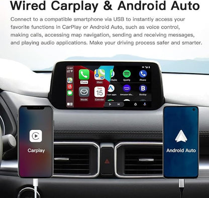 TK78-66-9U0C OEM Mazda Carplay Android Auto Retrofit Kit,Apple Carplay Adapter Compatible with MZD 2/3/6/CX3/CX5/CX9/MX5 2015-2020 Year Accessories