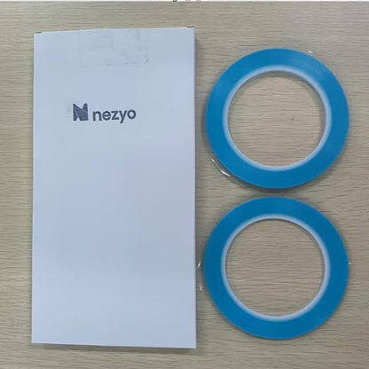 Nezyo 6 Pcs Vinyl Pinstripe Tapes Masking Painter Tapes High Temperature Low Tack Automotive Car Paint for Easy Removal Trim Thin Finishing Masking(Blue,1/16,1/8, 1/4 Inch)