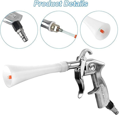 Tornado Car Cleaning Gun for Car Detailing Detailing Tool - High Pressure Air Gun Dry Cleaning Gun Used in Conjunction with Air Compressor