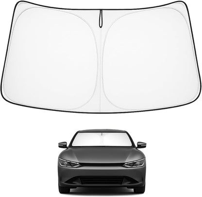 Proadsy for Kia EV6 2023 2024 2025 2026 Windshield Sun Shade 4-Layer Foldable Front Sunshade Protector Sun Visor Blocks UV Rays Keep Car Cooler