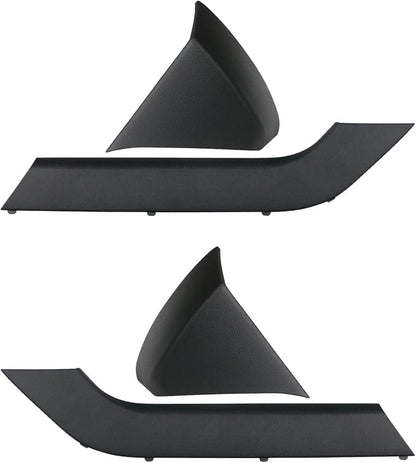 4PCS Door Armrest Cover Trim Kit Front&Rear Left Right Side Door Panel Arm Rest Bezel Set Black Compatible with 2014-2020 Chevy Silverado GMC Sierra Double Cab