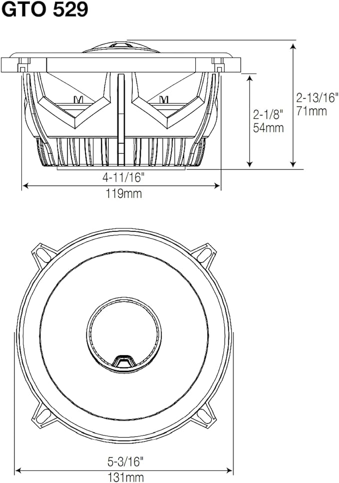 JBL GTO609C 270 Watts 6-1/2" Premium Car Audio Component Stereo Speaker System with Patented Plus One Woofer-Cone Technology