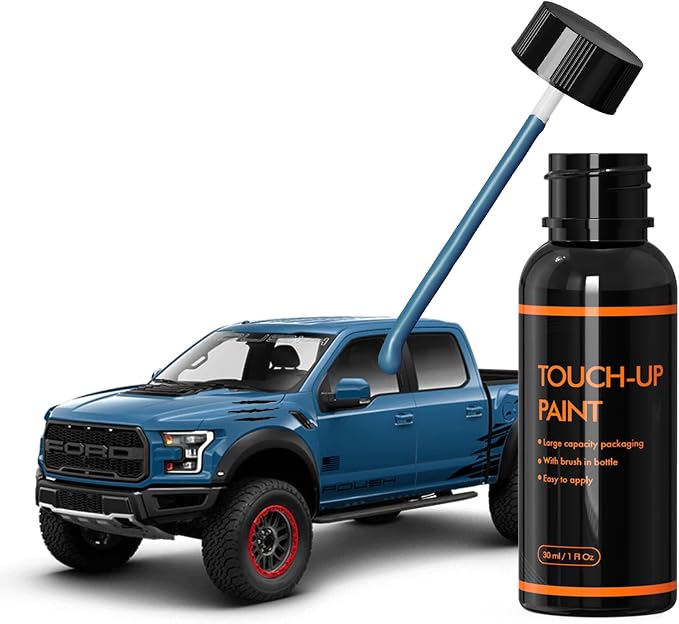 FM Performance Blue Touch Up Paint for Ford, DIY Car Paint Scratch Repair Kit, Automotive Paints, Quick & Easy Fix Scratch Repair for F-150/Mustang/Fiesta/Edge