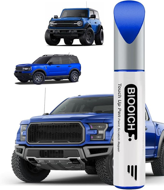 Touch Up Paint Pen Exact Color Match Car Chip and Scratch Repair (for Ford, Blue Flame Metallic(SZ))