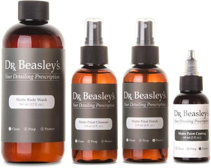 Dr. Beasley's Mini Matte Kit - Instant Bonding Coating, 2+ Years of Protection with Body Wash, Final Finish, Paint Cleanser, Matte Paint Coating