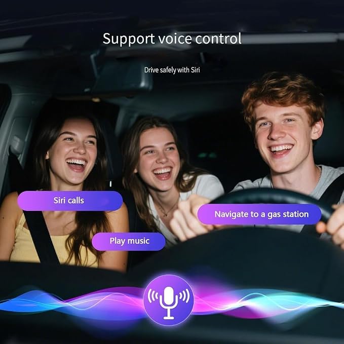 Car Wireless CarPlay Adapter for Jeep Grand Cherokee 2018-2023 2024 2025, 2-in-1 Wireless Car Play Adapter, Fast Auto Connect Low Latency