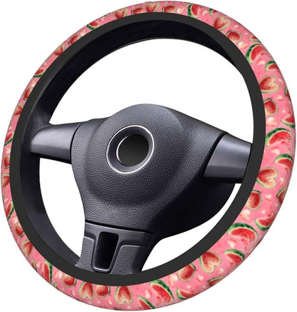 Watermelon Steering Wheel Covers Non Slip Neoprene Universal 15 Inch Steering Wheel Protector Car Cover for Men Women