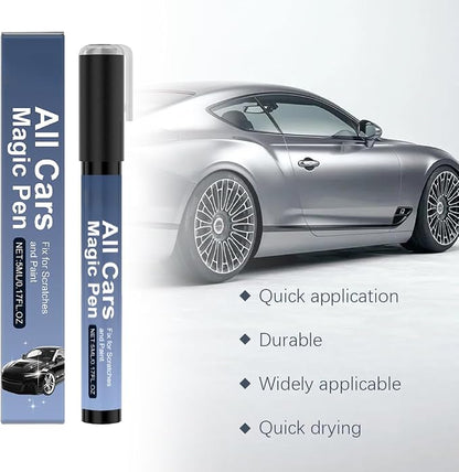 All Cars Magic Pen for Car Scratches, 2 PCS Magic Pen for Car Scratches for All Cars, Scratch Repair Magic Pen for All Types, Simple Quick Fix for Light Scratches and Swirls, Portable Design