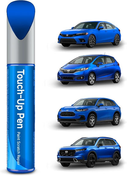 B-593M Aegean/Diffused Sky Blue Metallic Touch Up Paint Compatible with Honda Exact Match Touch Up Paint Car Scratch Repair